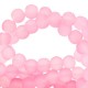 Glass beads matt 4mm Azalea pink